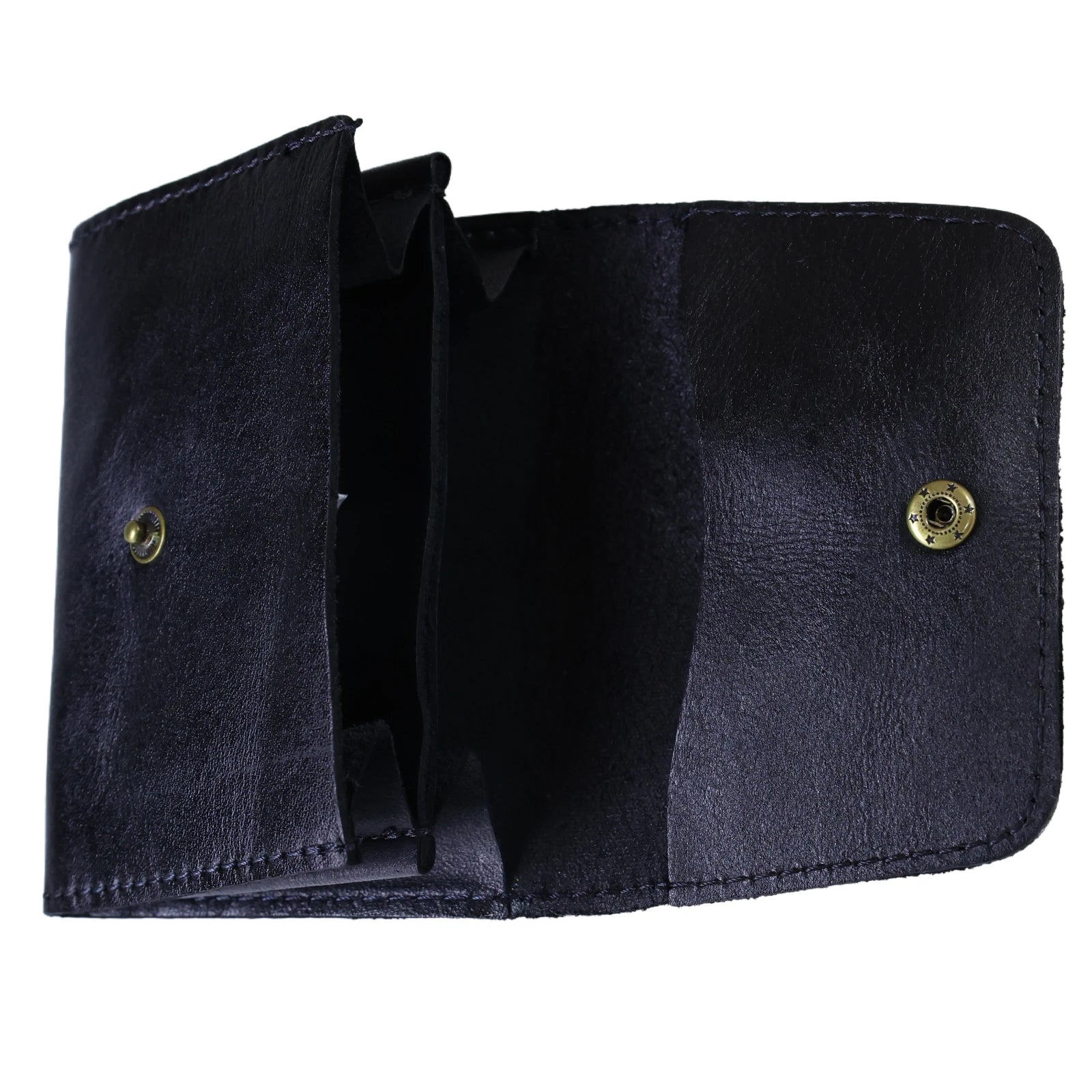 Genuine Cowhide Leather Wallet for Men Women Vintage Handmade Short Small Men's Wallets Compact Card Holder Leather Coin Purse