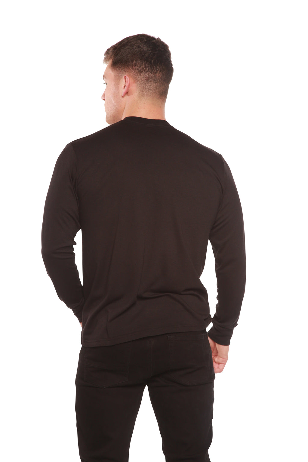 Organic Cotton Long Sleeve T-Shirt/Men's Bamboo Viscose